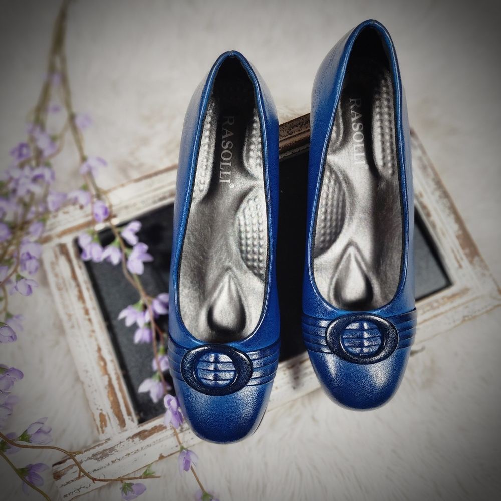 Royal Blue Rasolii Wedges 8.5
